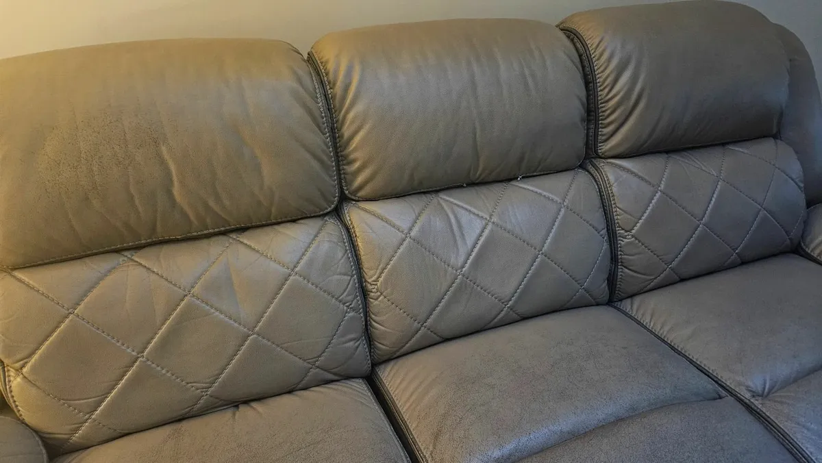 Leather 3 Seater only - Image 2
