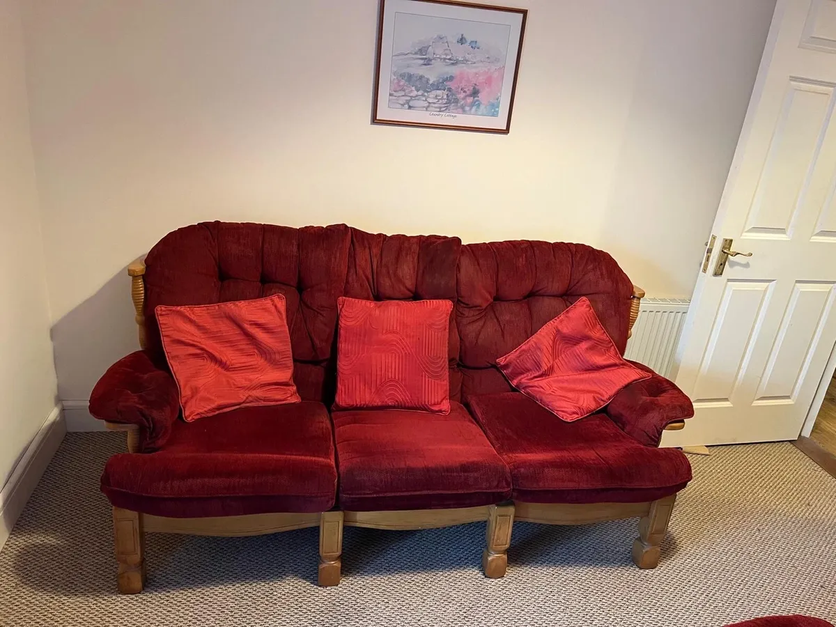 3 piece sofa & 2 armchairs - Image 3