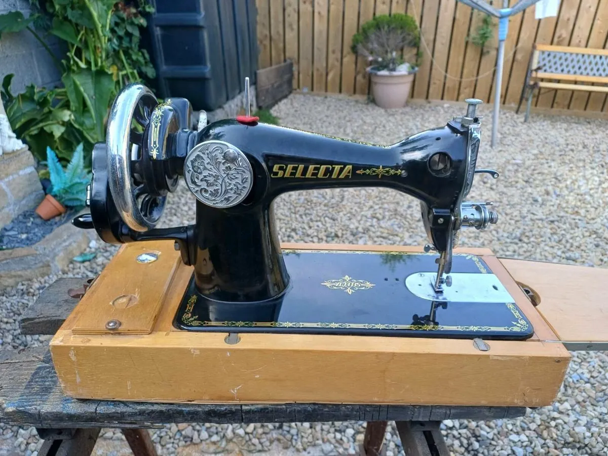 Antique German Made Sewing Machine - Image 1