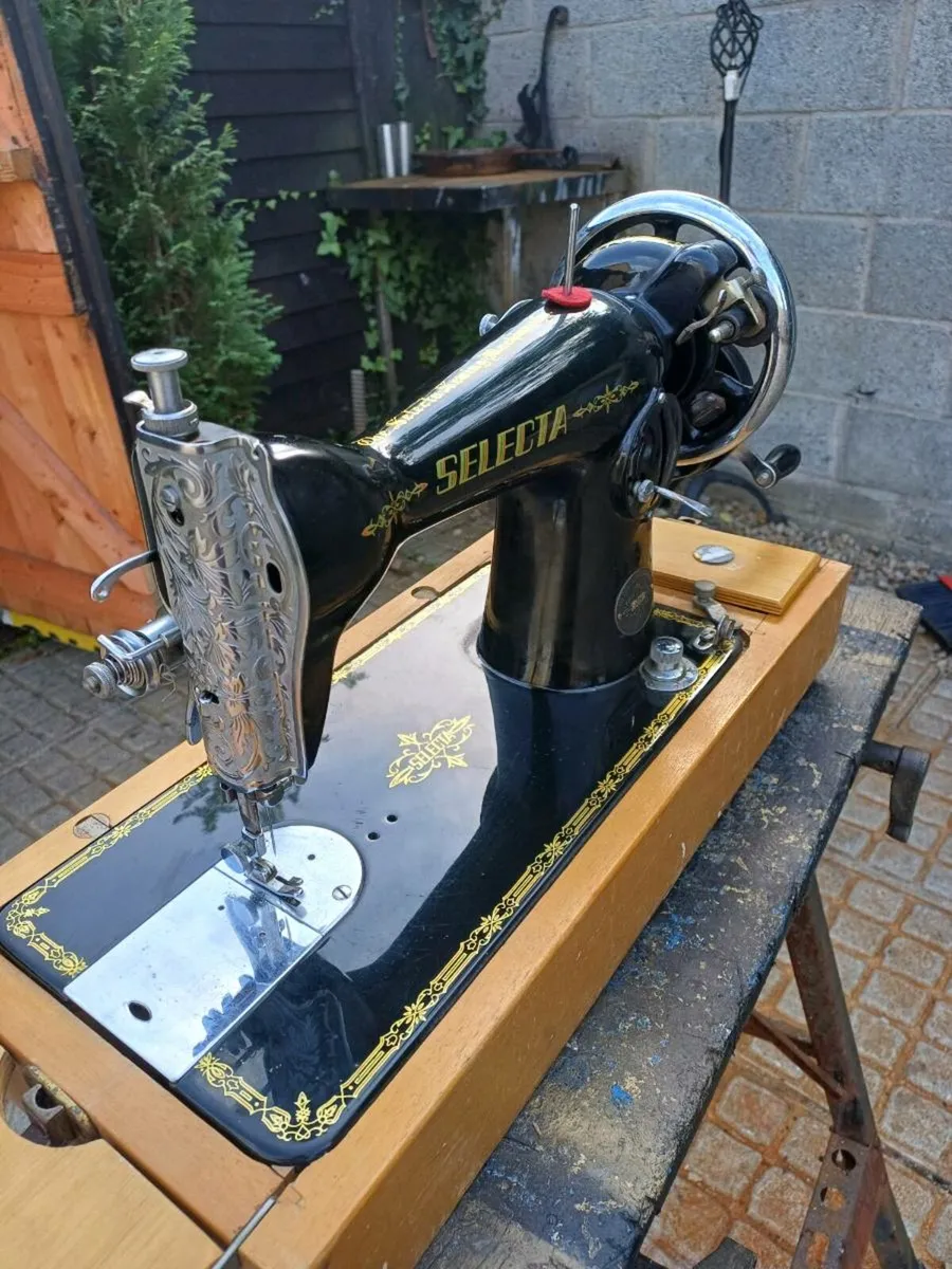 Antique German Made Sewing Machine - Image 3