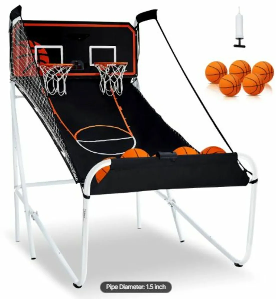 Foldable Indoor Double Shot Basketball Arcade - Image 1