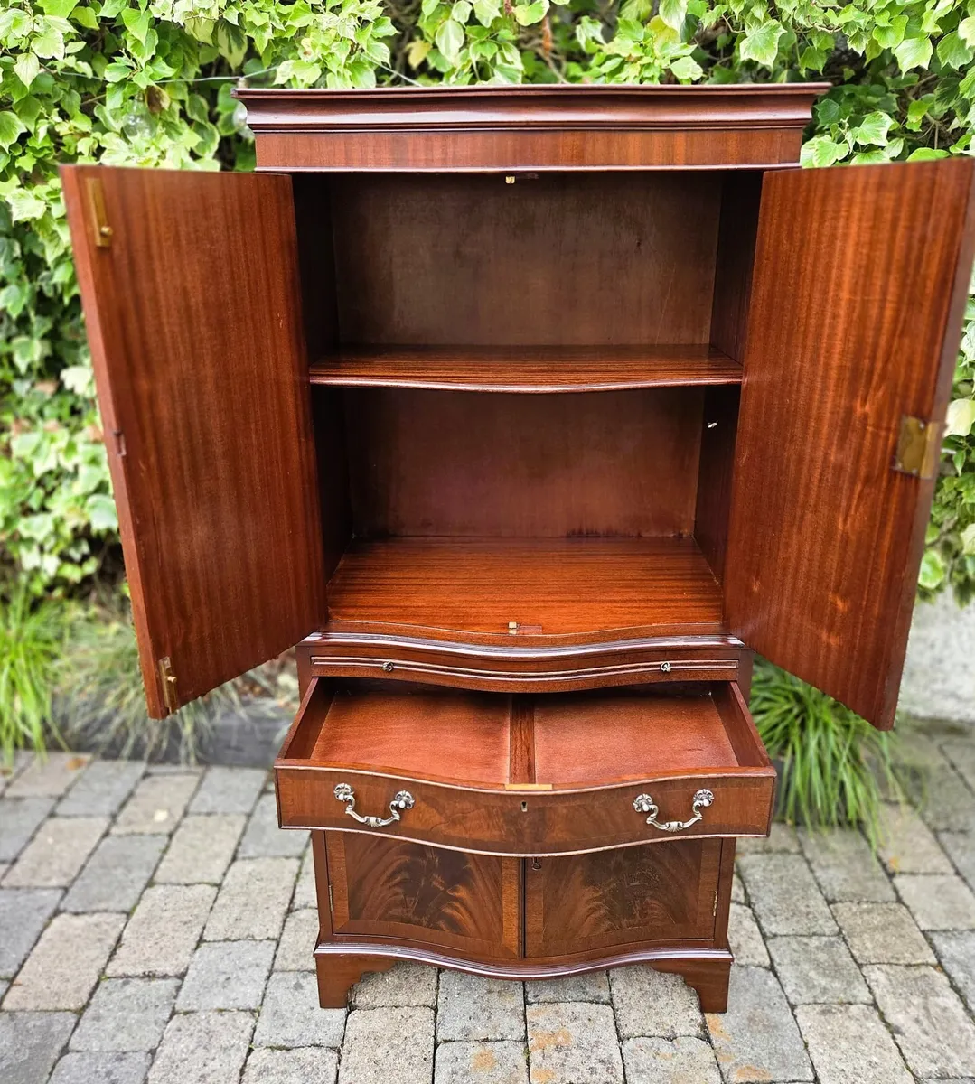 Vintage Mahogany Linen Cabinet - Image 4