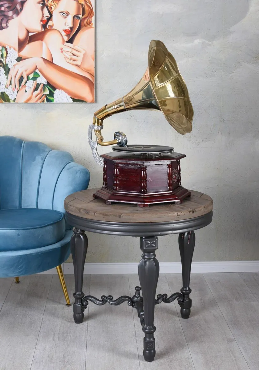 Vintage Gramophone Villa Fitzgerald Replica Wooden - Image 4