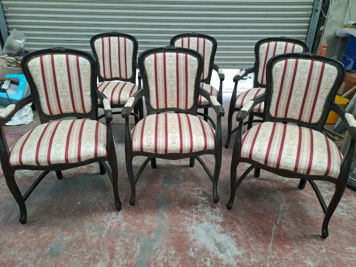 6 regency carving chairs - Image 2