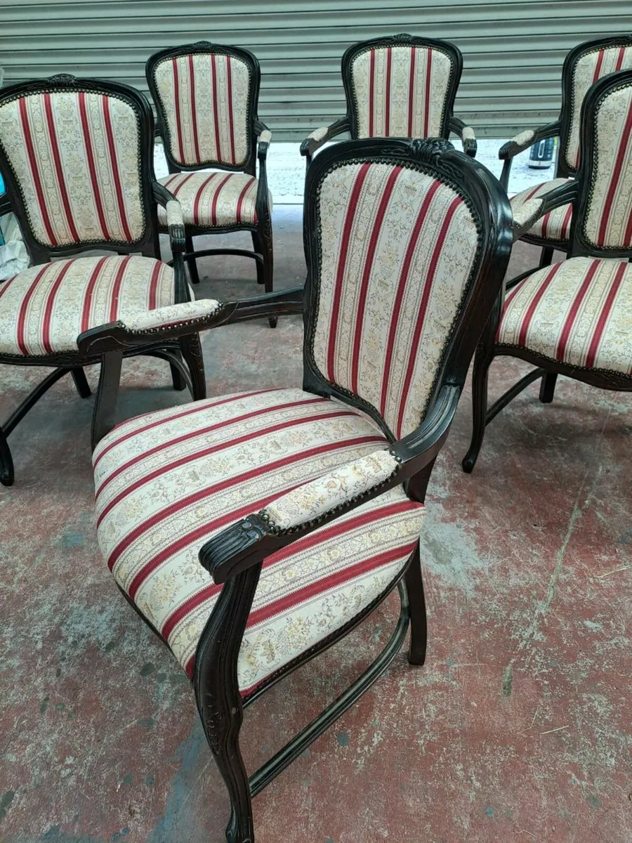 6 regency carving chairs - Image 3