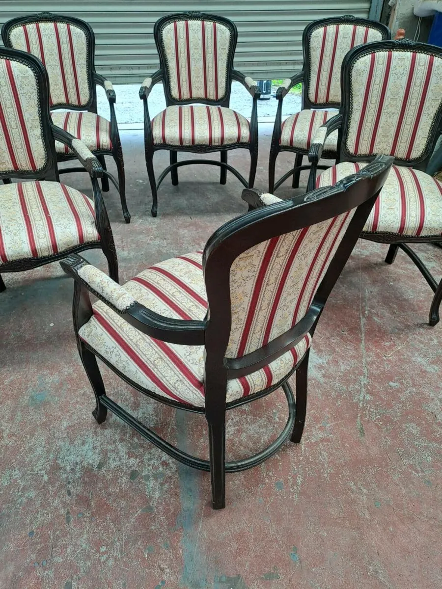 6 regency carving chairs - Image 4