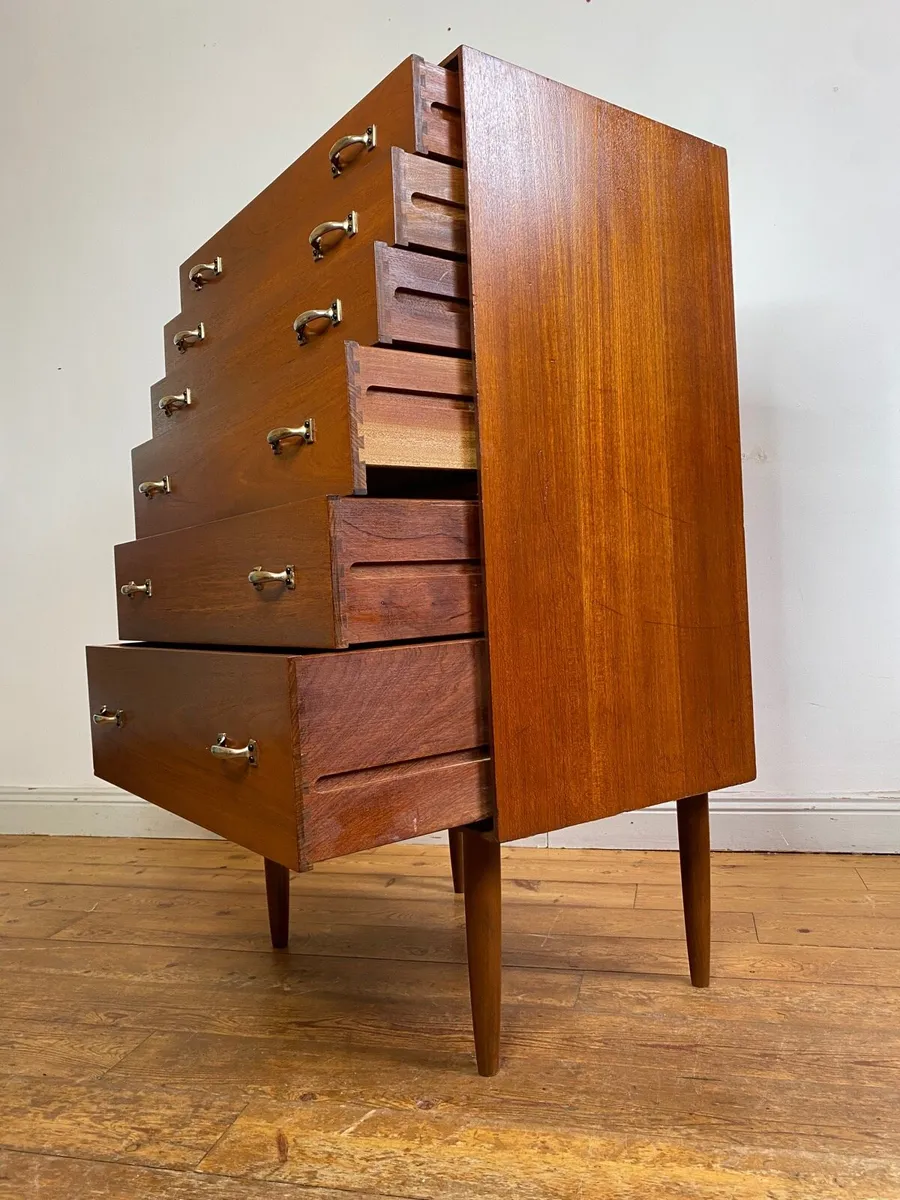 Mid Century G Plan Tallboy Chest of Drawers - Image 3