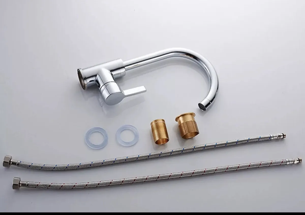 NEW Kitchen Sink Mixer Tap Mono Chrome Faucet - Image 3