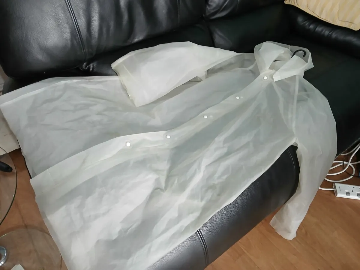 See-through/transparent rain coat