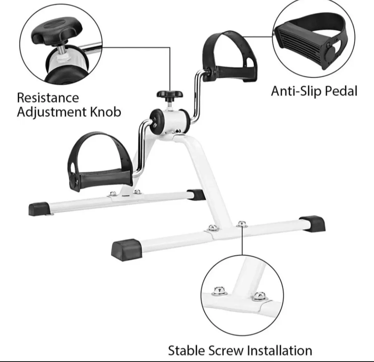 NEW Mini Exercise Bike Portable Pedal Exerciser - Image 2
