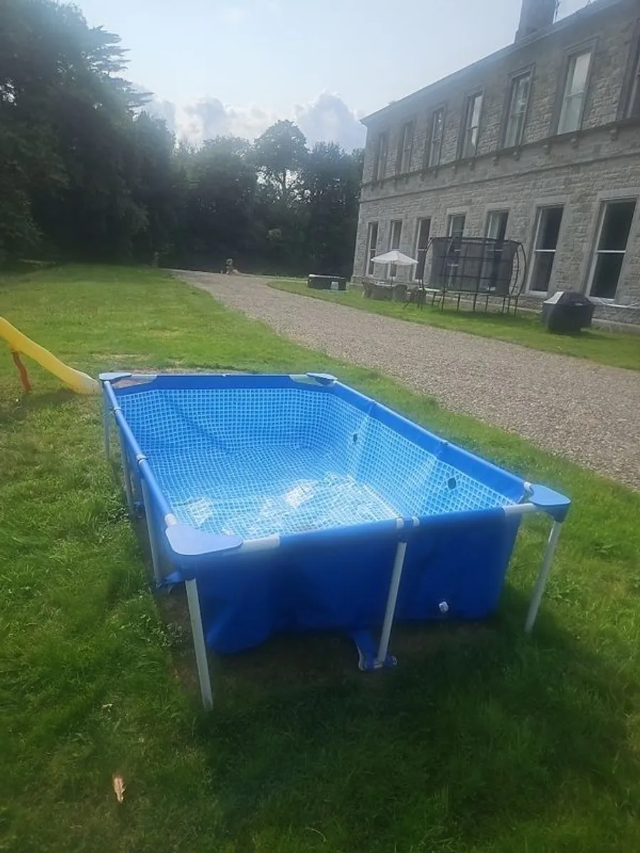 blue rectangular pool - Image 1