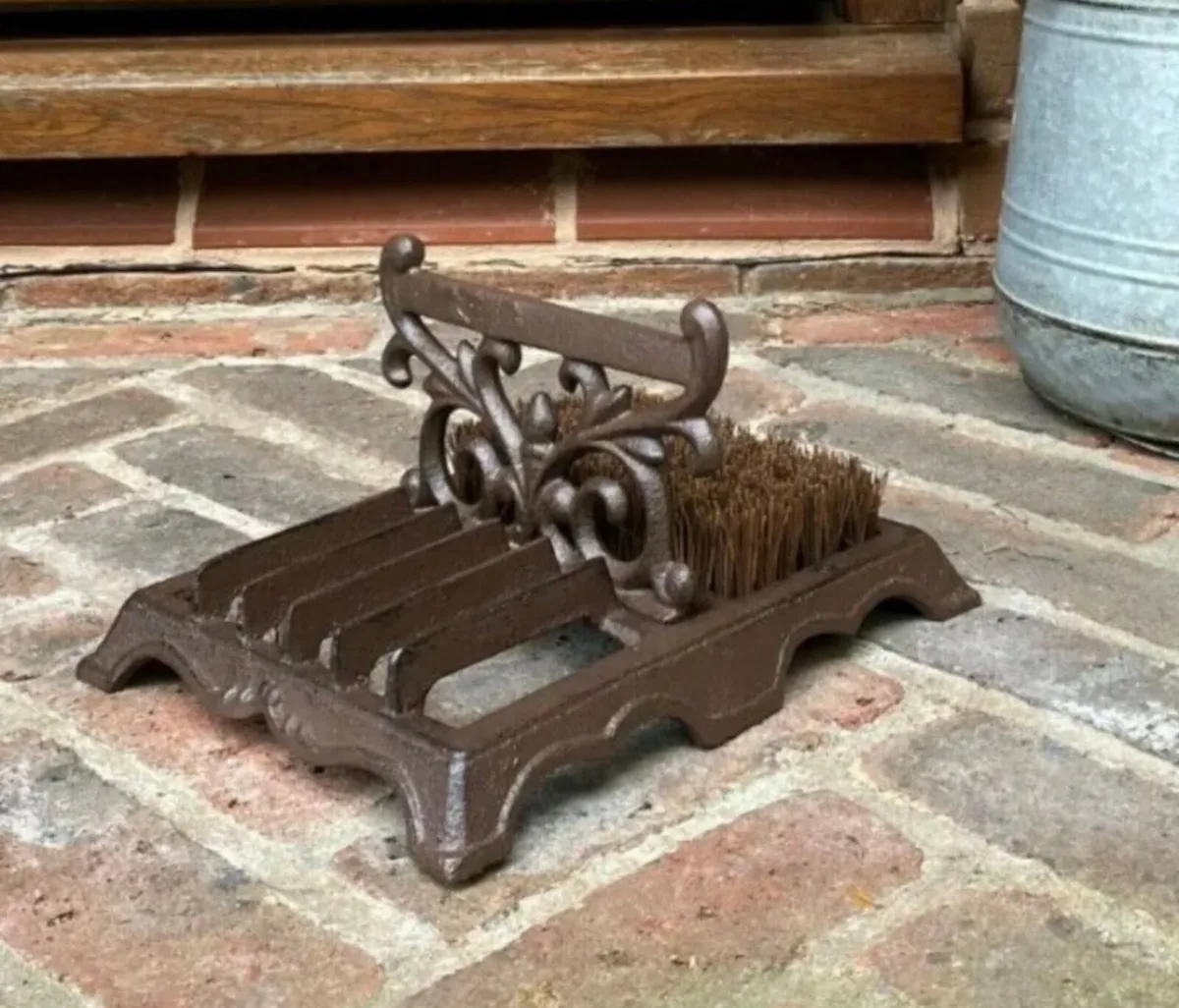 Vintage Style Cast Iron Ornate Boot Scraper NEW - Image 2