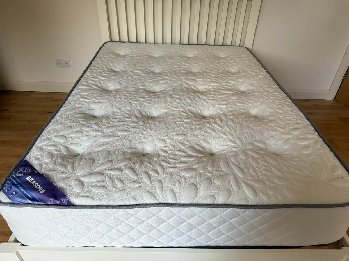 Double bed and mattress - Image 1