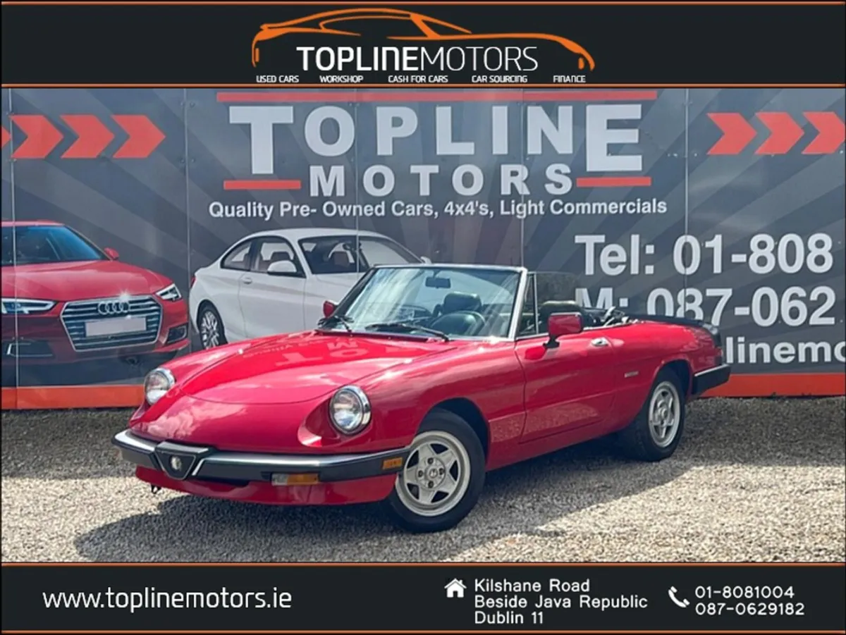 Alfa Romeo Spider //BRAND NEW RESPRAY//SPOTLESS/RA - Image 1
