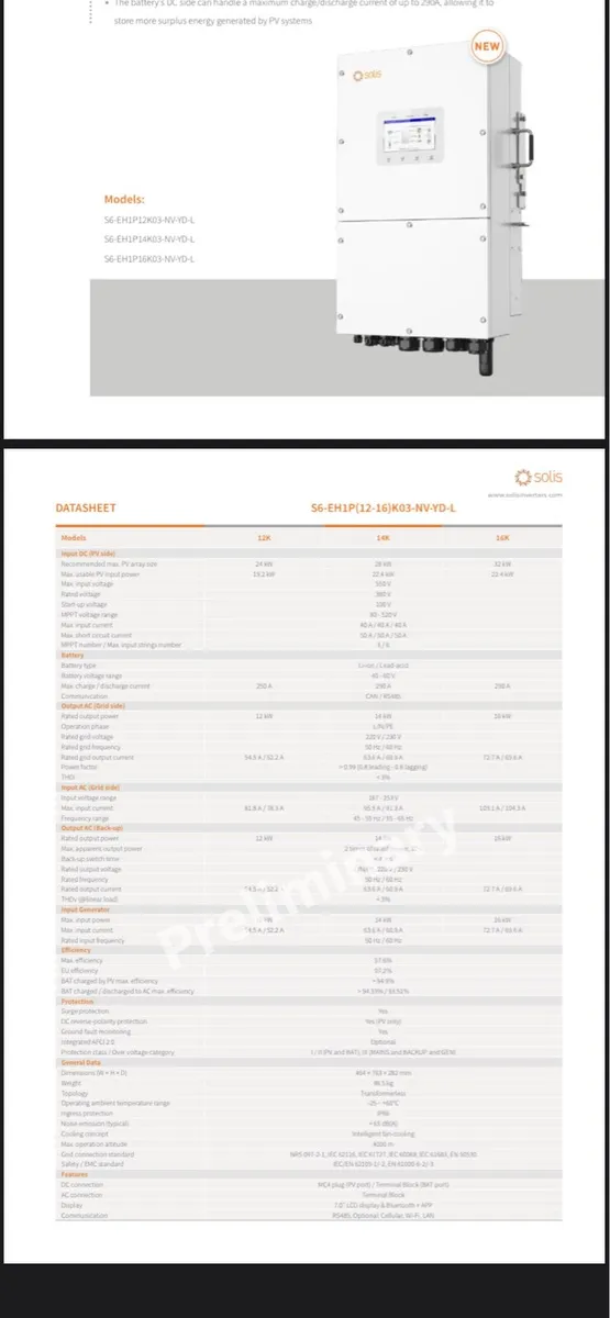 Solar Inverter 12kw 3 String Single Phase - Image 2