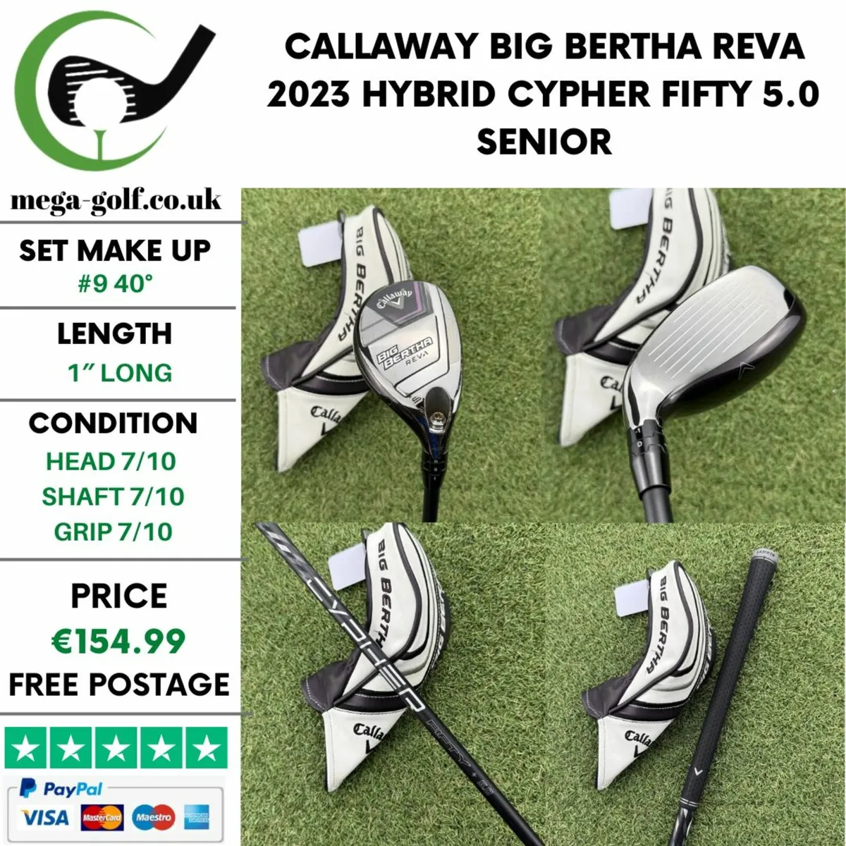 CALLAWAY BIG BERTHA REVA 2023 HYBRID / #9 40° - Image 1