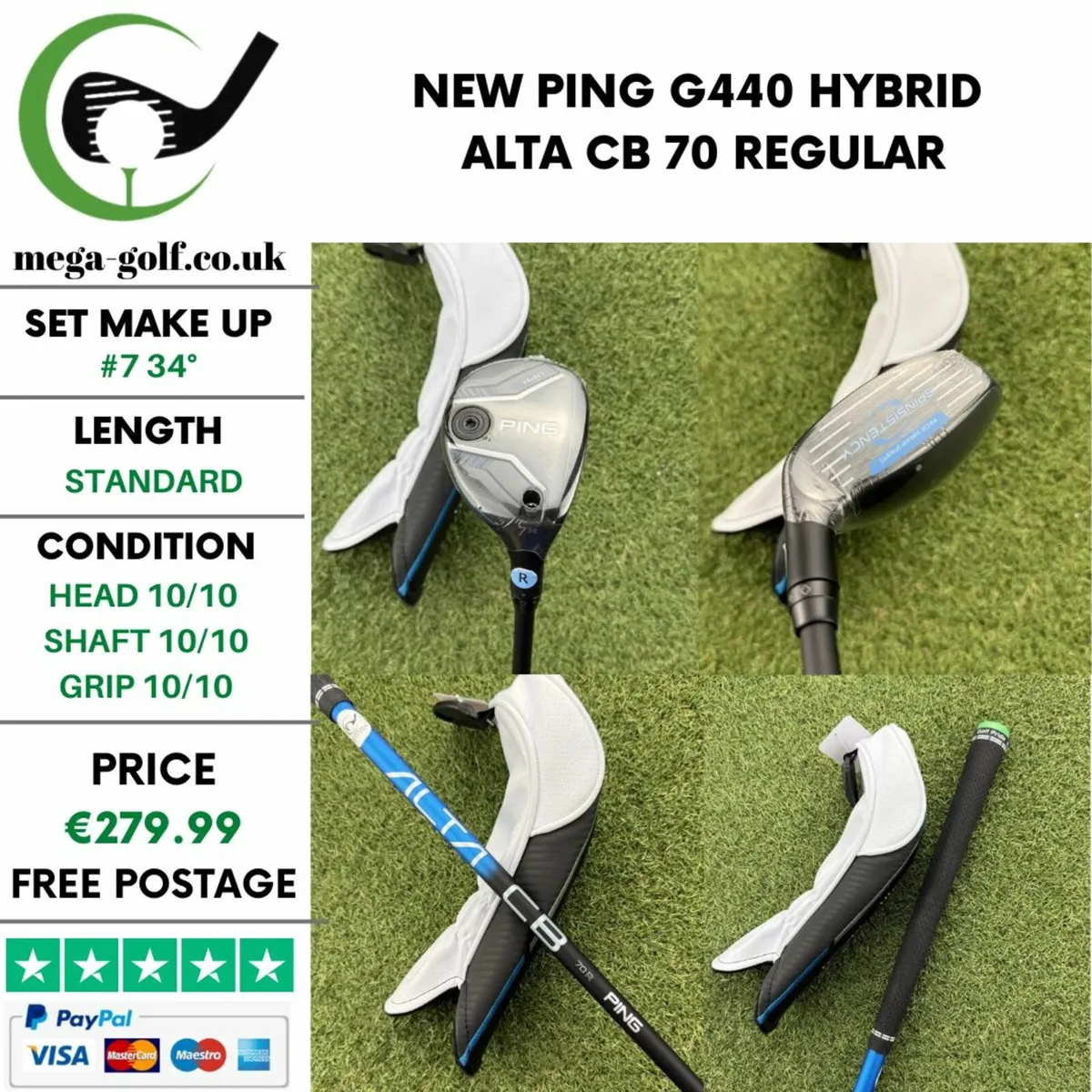 NEW PING G440 HYBRID / #7 34° / ALTA CB 70 REGULAR - Image 1