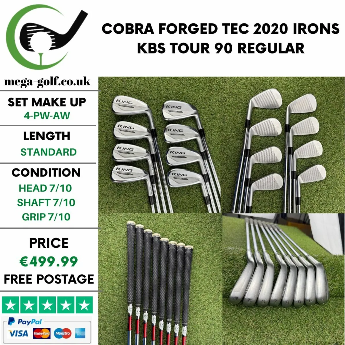 COBRA FORGED TEC 2020 IRONS / 4-PW-AW / REGULAR - Image 1