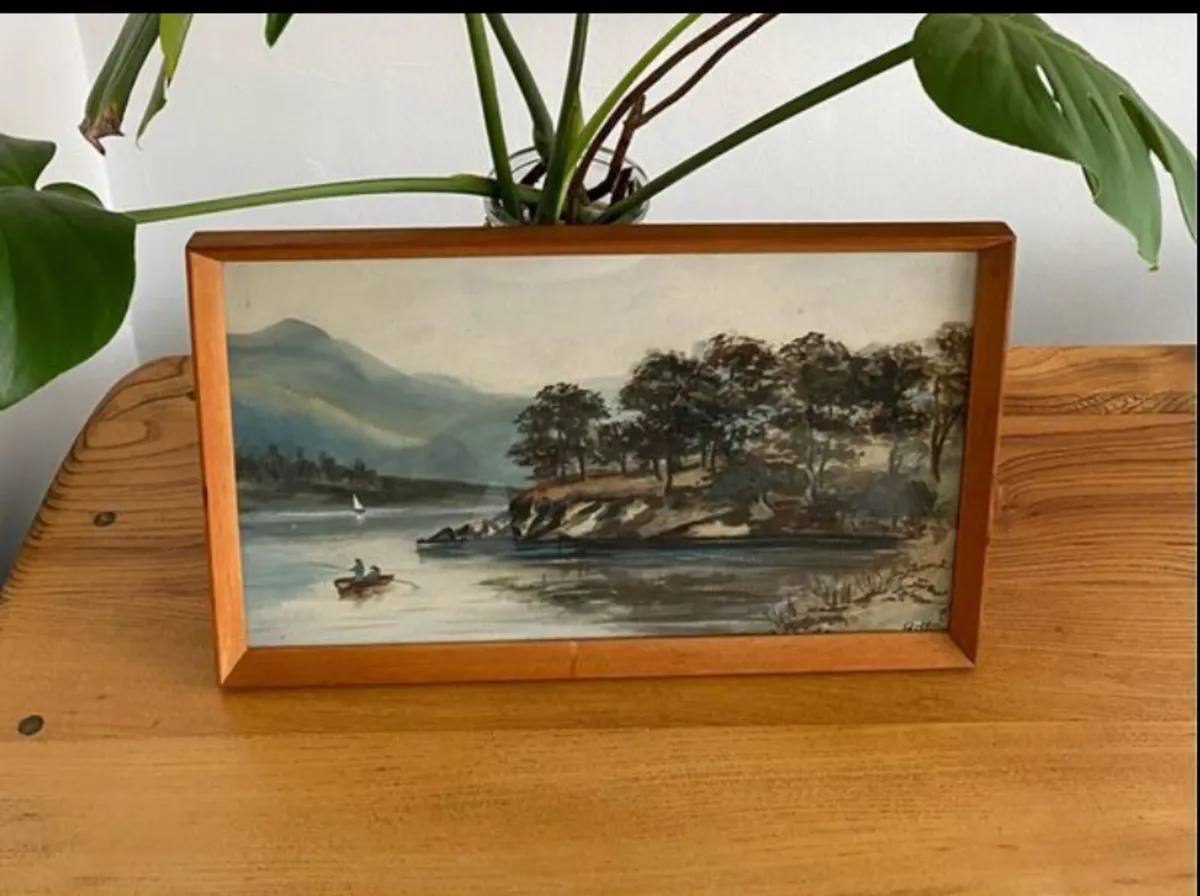 Framed Teak Paintings x 2 - Image 2
