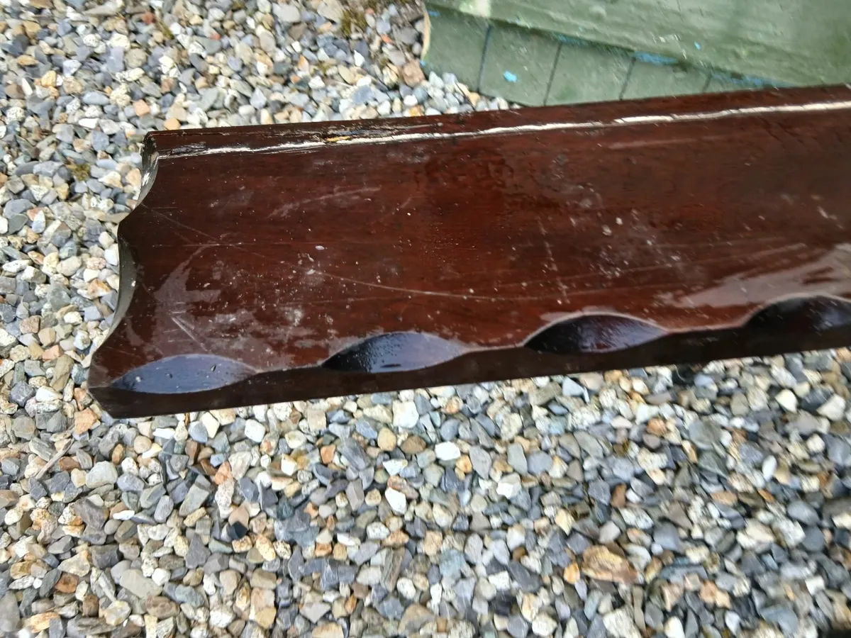 1970s origioal mahogany mantlepiece 5ft x 6 inch - Image 3