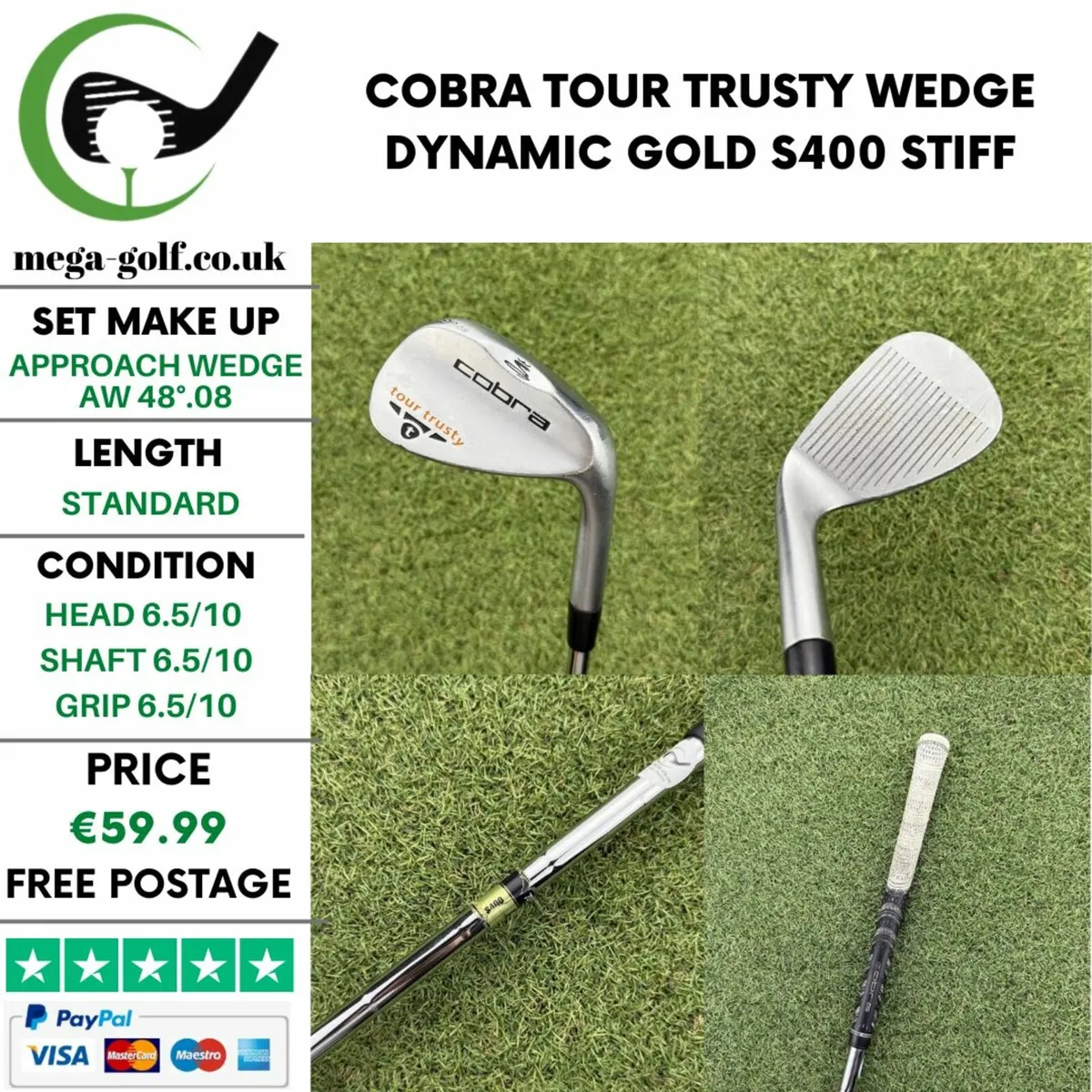 COBRA TOUR TRUSTY WEDGE AW 48°.08 / STIFF - Image 1