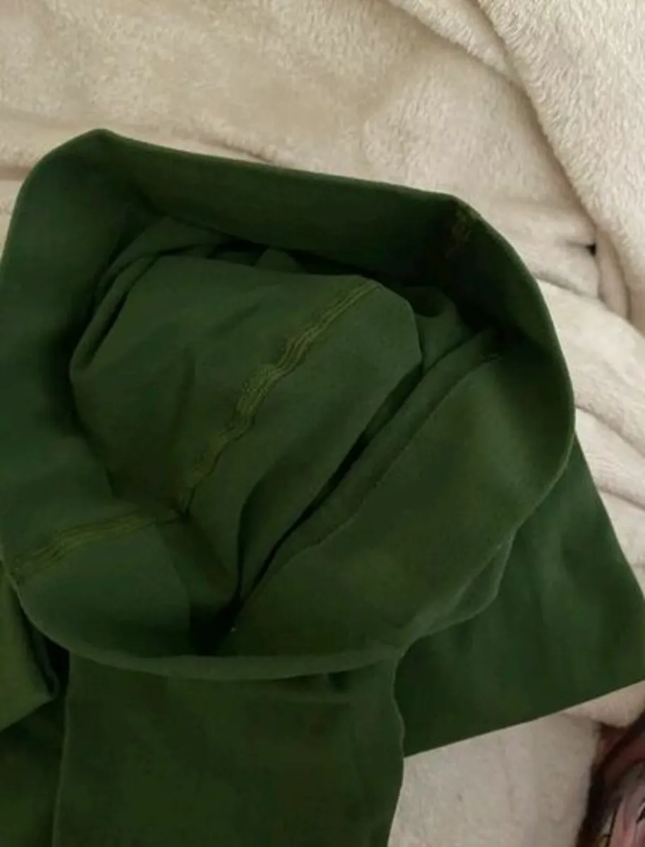 Sexy  dark olive green stretchy tights - Image 3