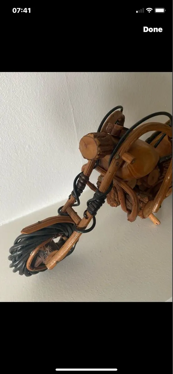 Handcrafted Harley Style Timber Motorcycle - Image 2