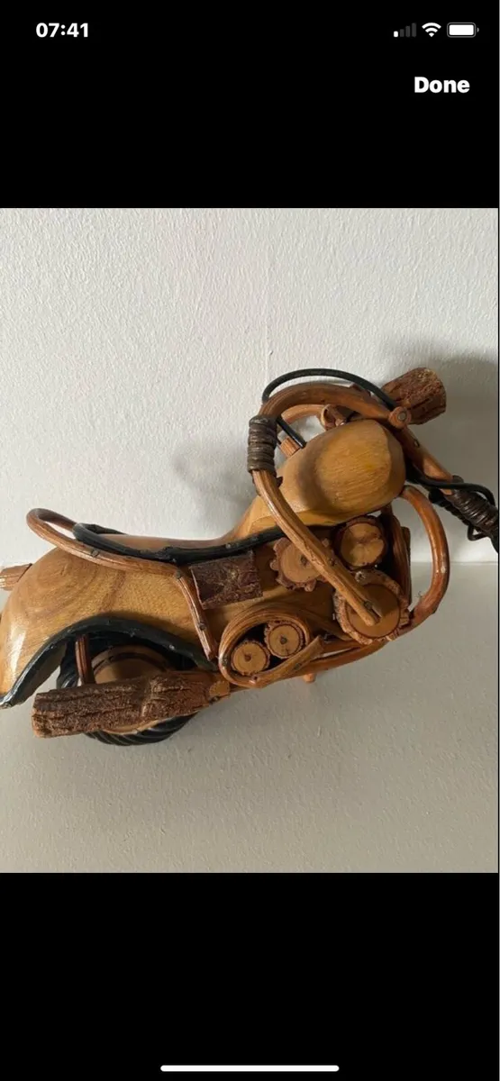 Handcrafted Harley Style Timber Motorcycle - Image 4