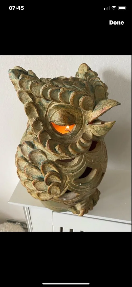 Hand Crafted Pottery Garden Lamp - Image 2