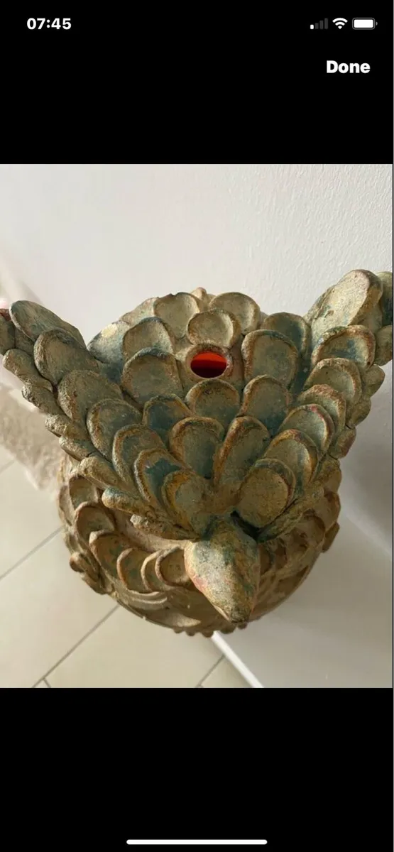 Hand Crafted Pottery Garden Lamp - Image 3