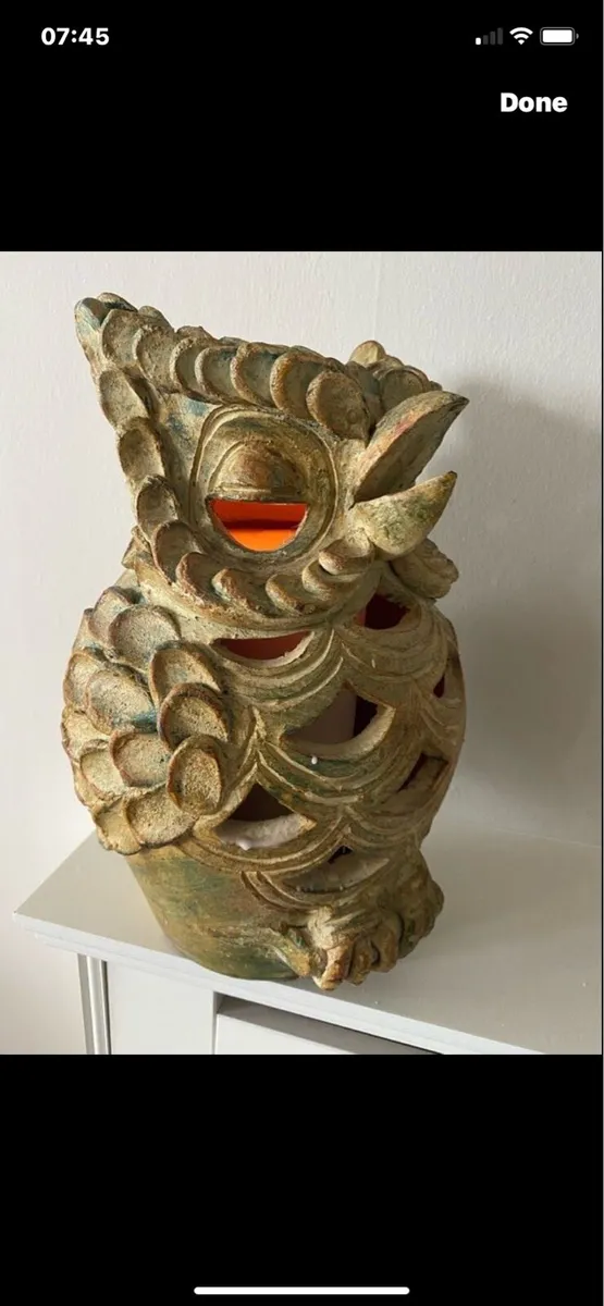 Hand Crafted Pottery Garden Lamp - Image 4