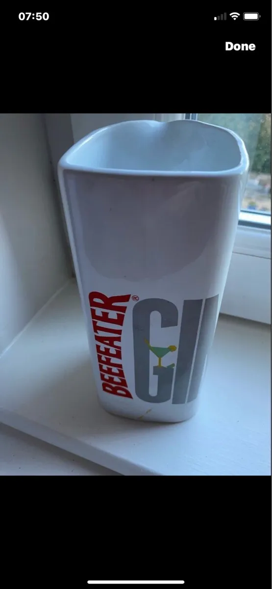 Rare Beefeater Gin Ceramic Water Jug - Image 1