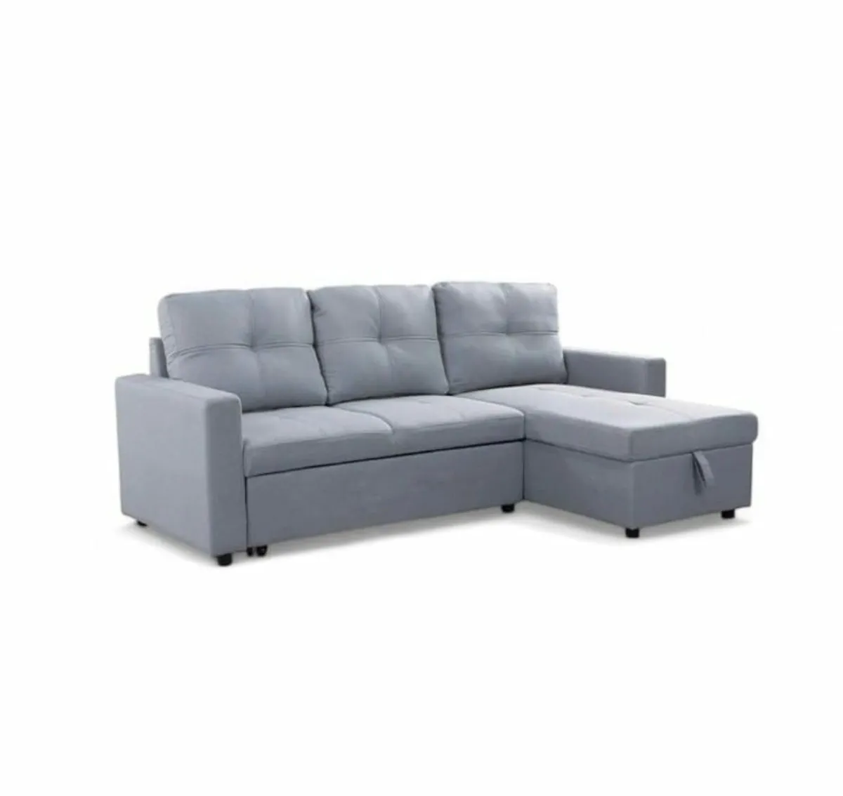 Modern Fabric Corner Sofa Bed with Storage Sleeper - Image 1
