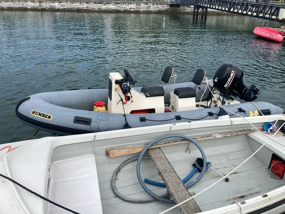 5.4 metre Humber rib,2017 50hp Suzuki and Trailer - Image 4