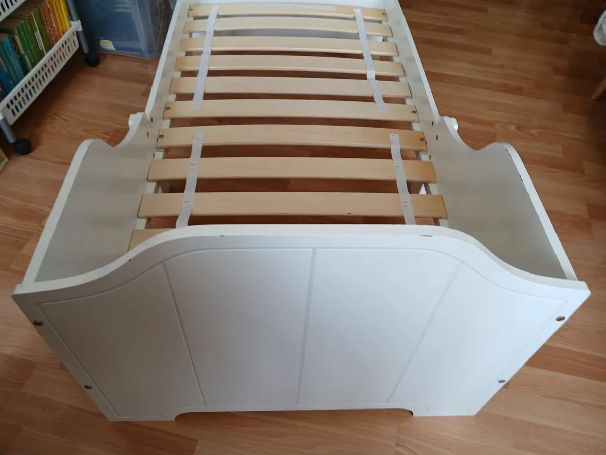White Nested Wooden Toddler Bed - Image 3