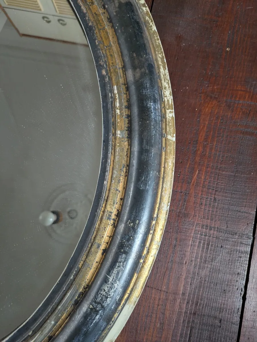 Wood vintage mirror - Image 2
