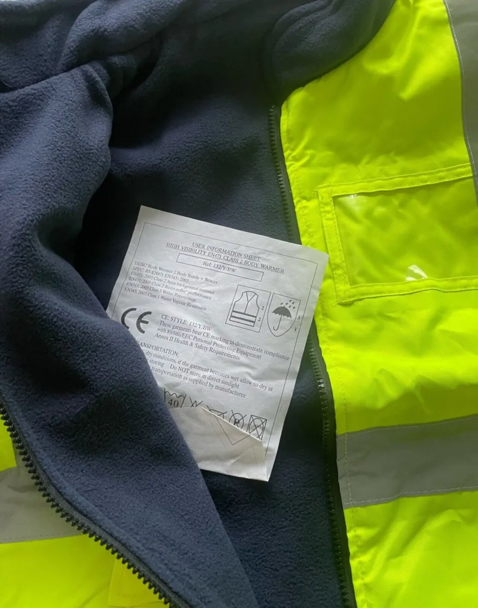 Set of 3 High Visibility Safety Vests Brand News - Image 3