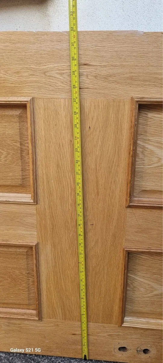 2 solid Oak doors - Image 4
