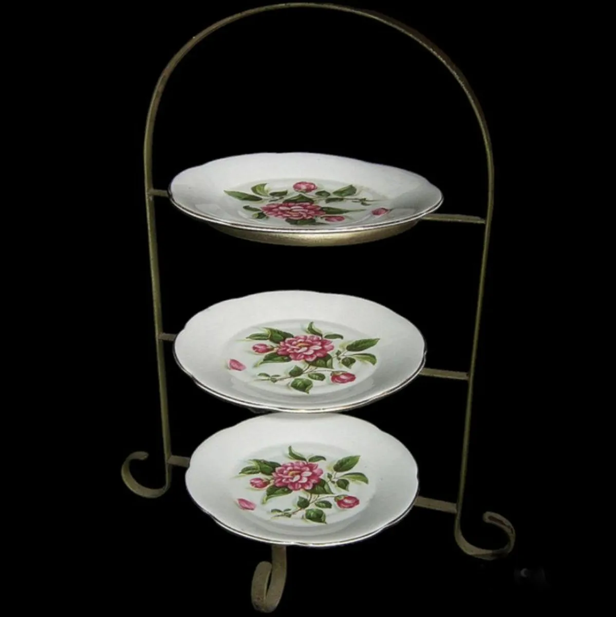 Vintage 3-tiered cake stand - Image 1