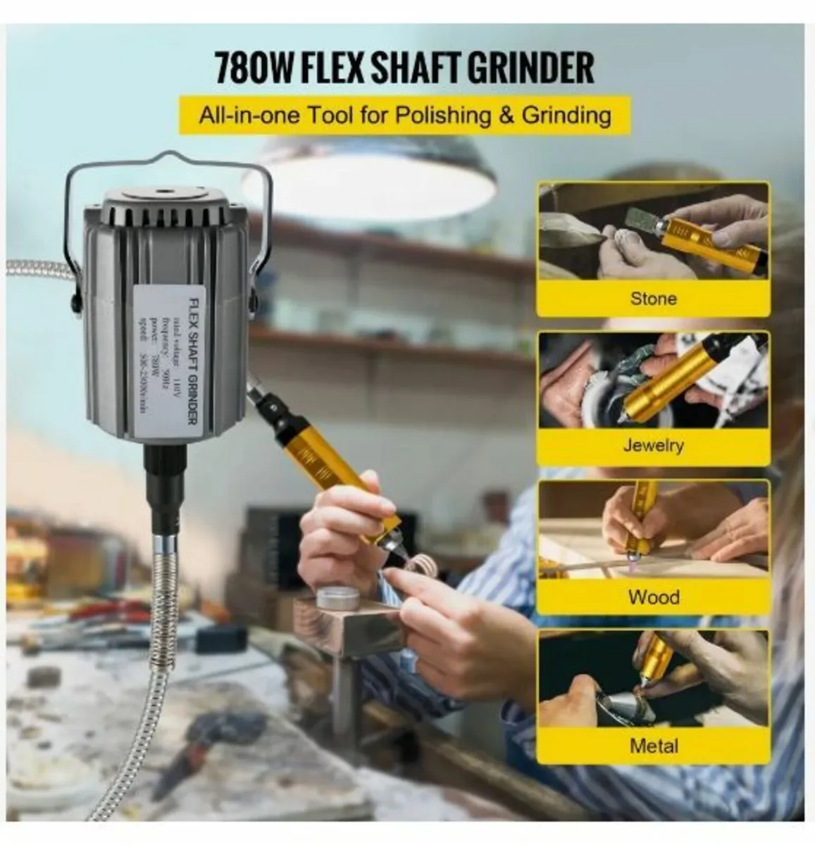 Flex Shaft Grinder 780W Rotary Tool - Image 2