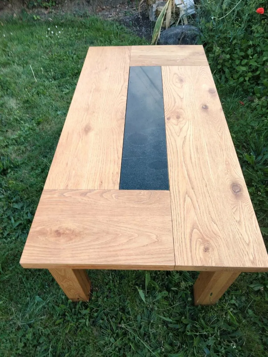 Solid Oak Coffee Table - Image 4