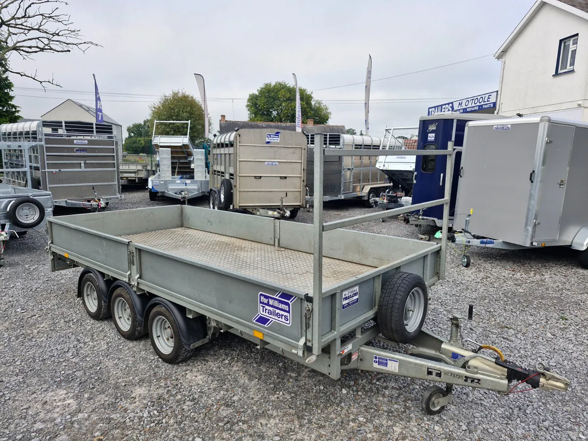 IFOR WILLIAMS    14' x 6'6"  DROPSIDES TRAILER - Image 1