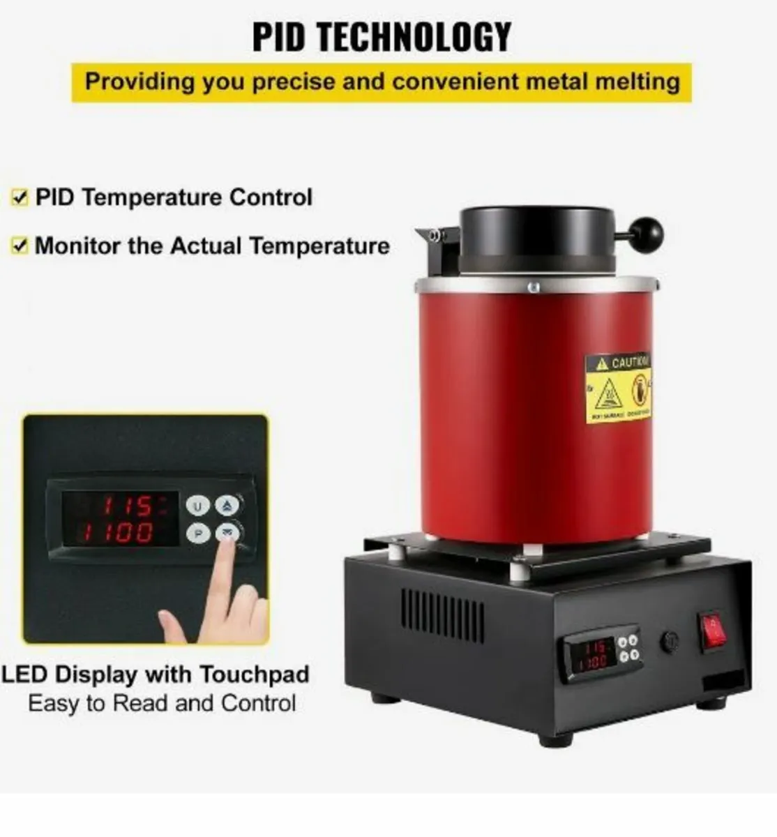 Electric Melting Furnace, 3KG Digital - Image 4