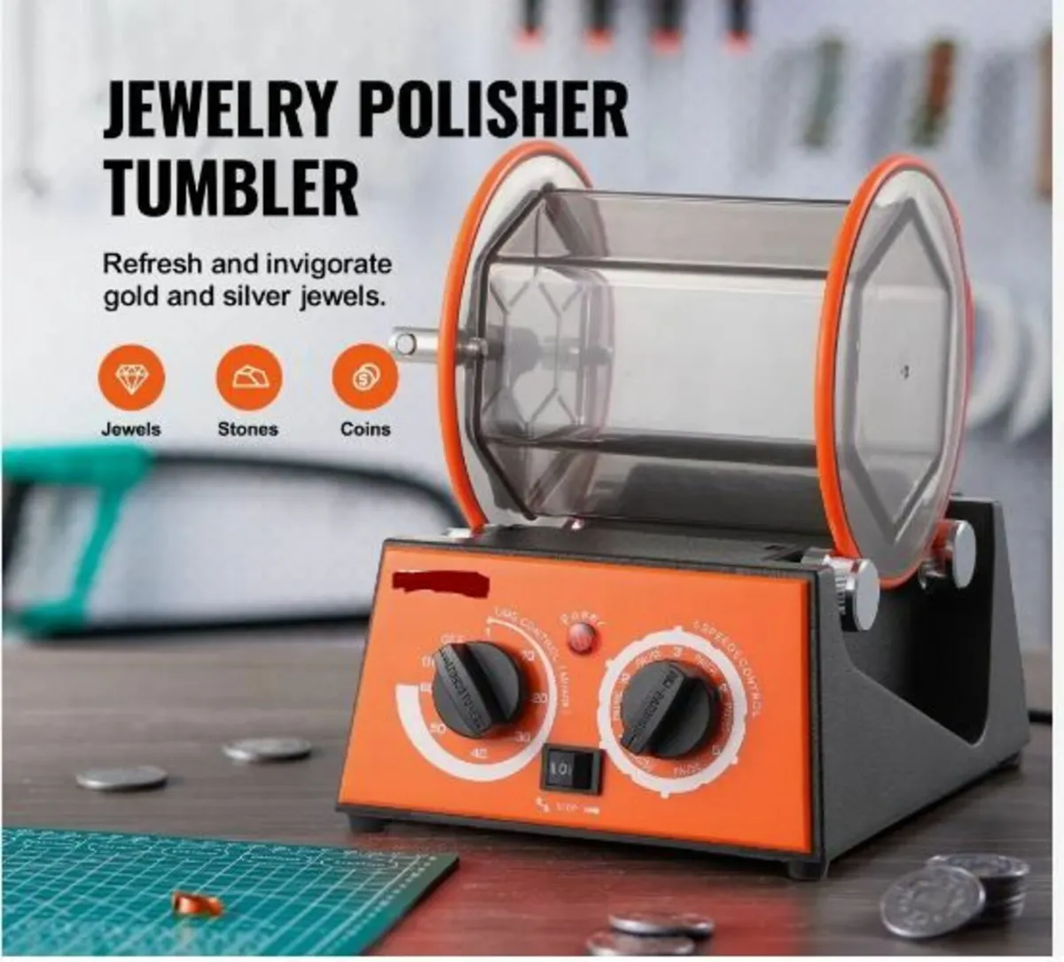 3kg Rotary Tumbler Surface Polisher Jewelry Polis - Image 3