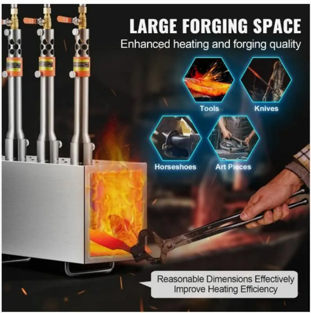 Portable Propane Forge 3 Burner Farrier - Image 4