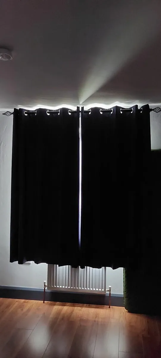Blackout curtains 4 pairs navy blue/forest green - Image 4