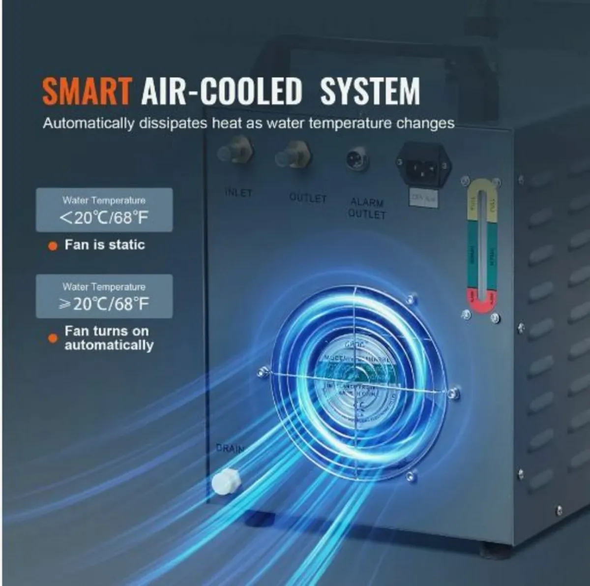 Industrial Water Chiller CW-3000(PRO), 150W Air - Image 2