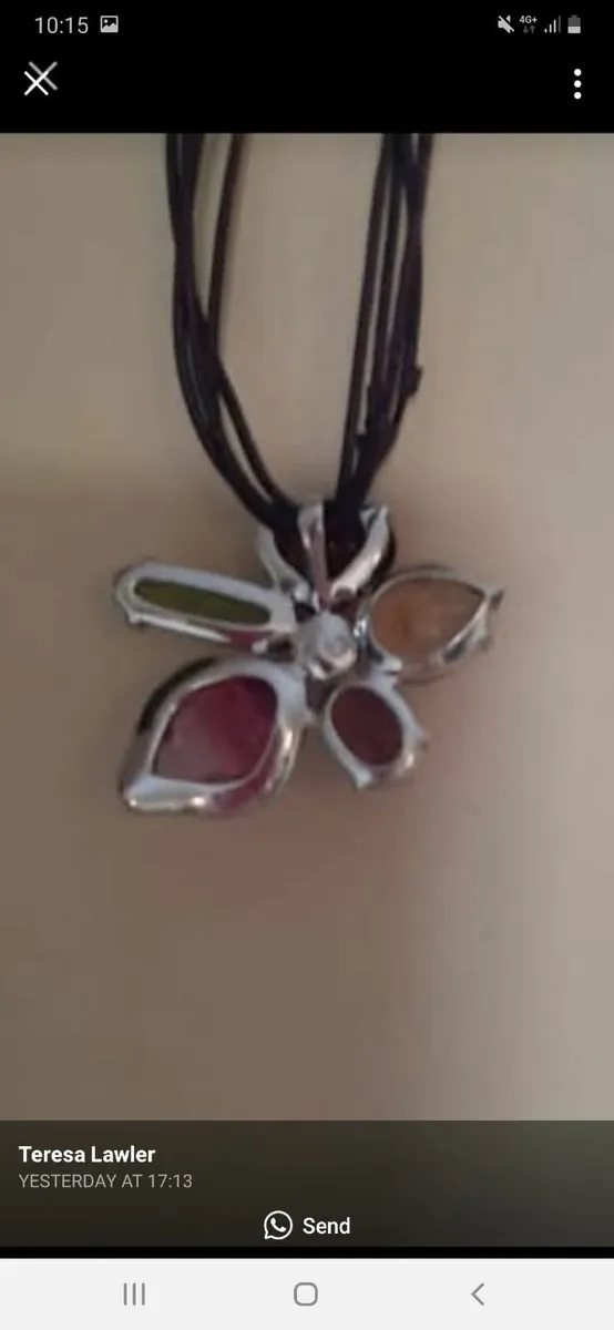 Vintage Swarovski flower pendant preloved - Image 2