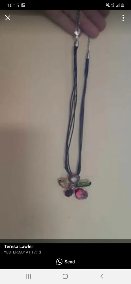 Vintage Swarovski flower pendant preloved - Image 4