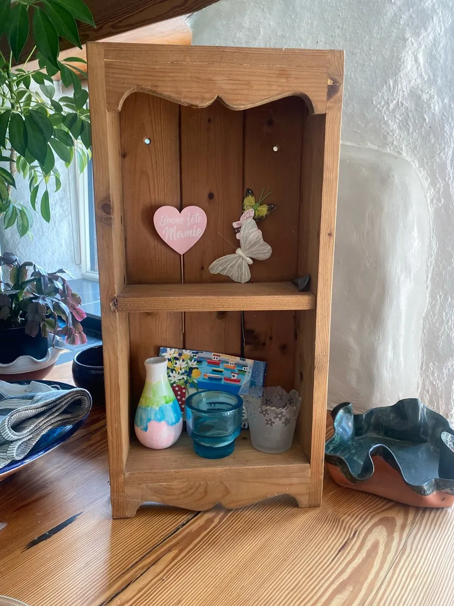 Small wall shelves.